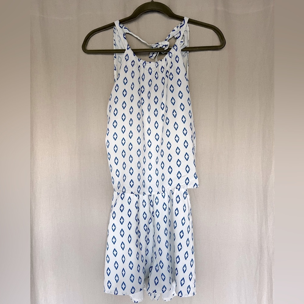 Cupcakes & Cashmere Ikat Print Romper